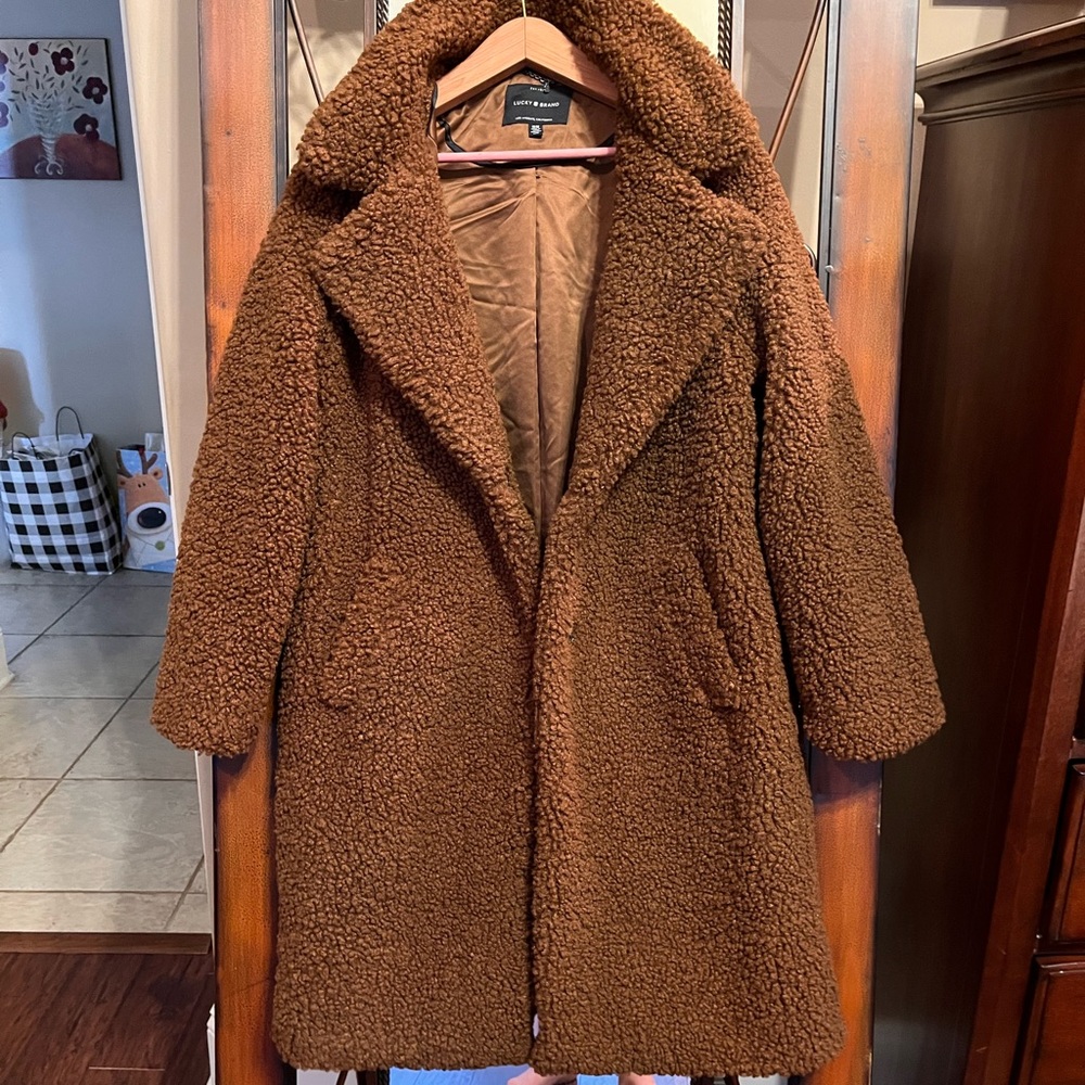 Lucky Brand long Teddy Bear coat